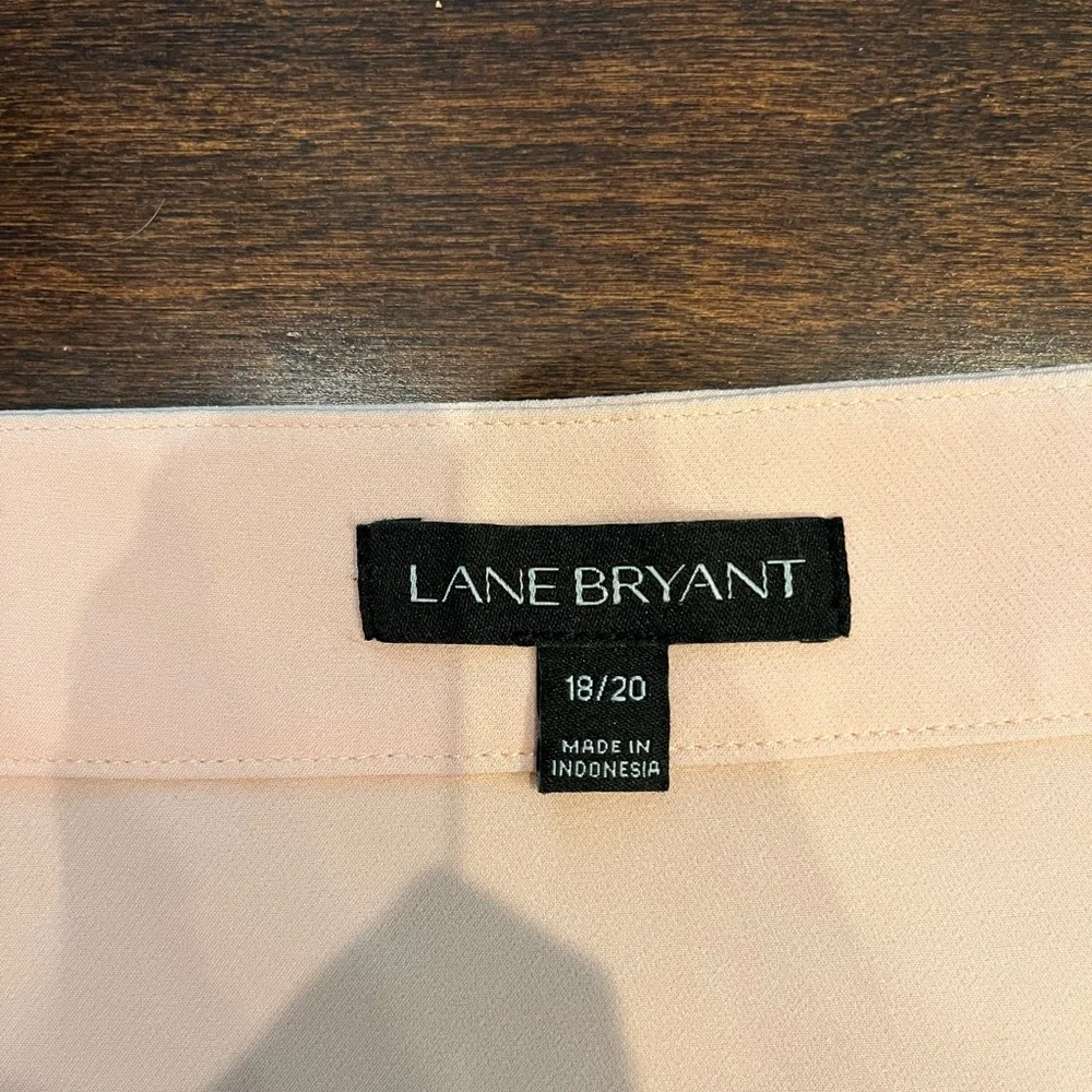 Women’s Lane Bryant pink shirt with ruffle sleeve - Picture 3 of 3